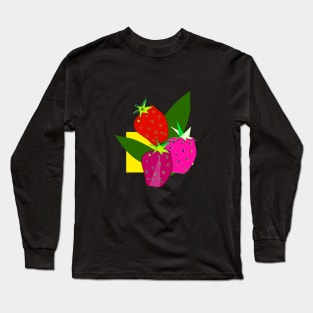 Composition with strawberries Long Sleeve T-Shirt